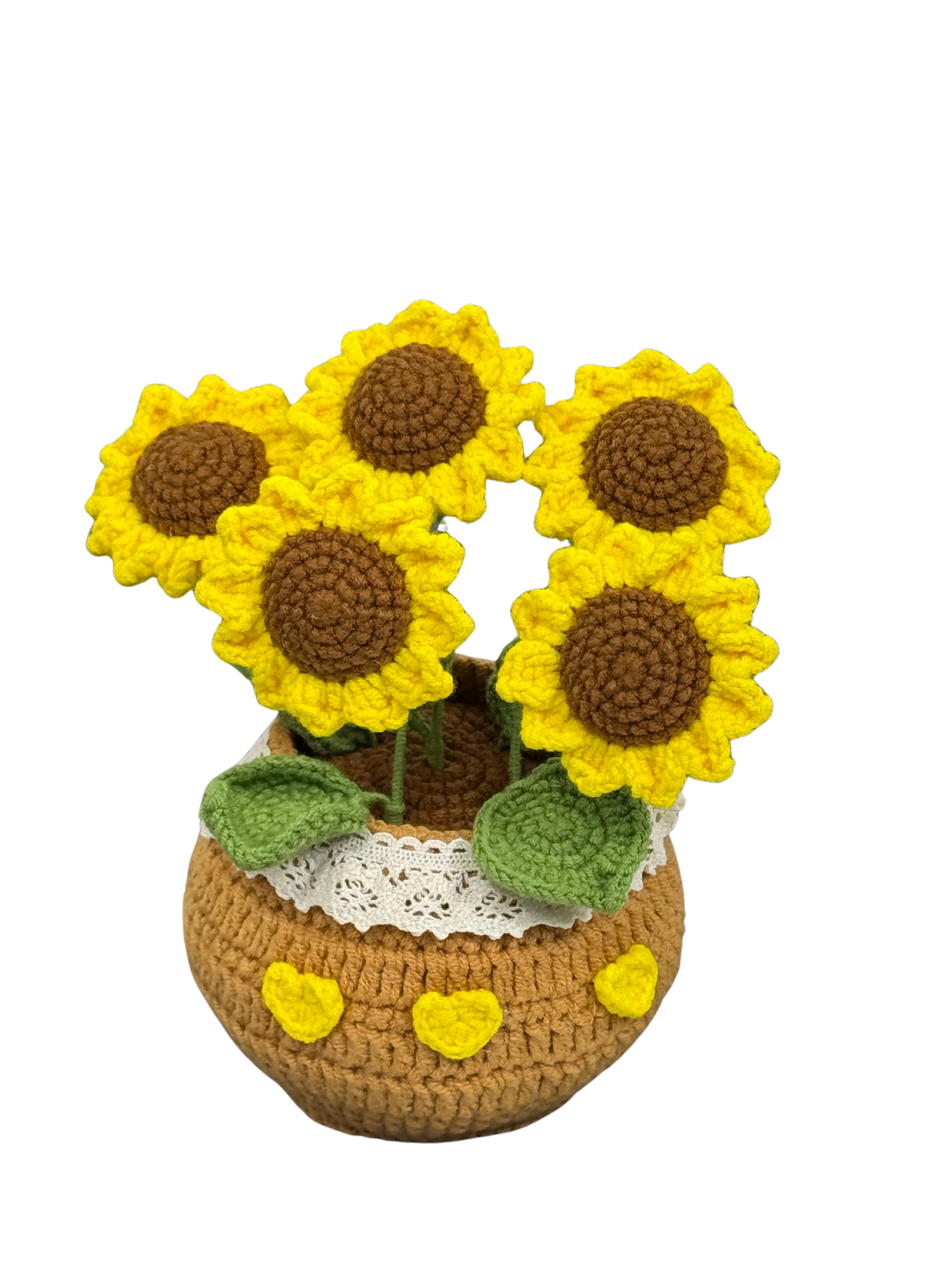 Gehäkelte Blumentöpfe