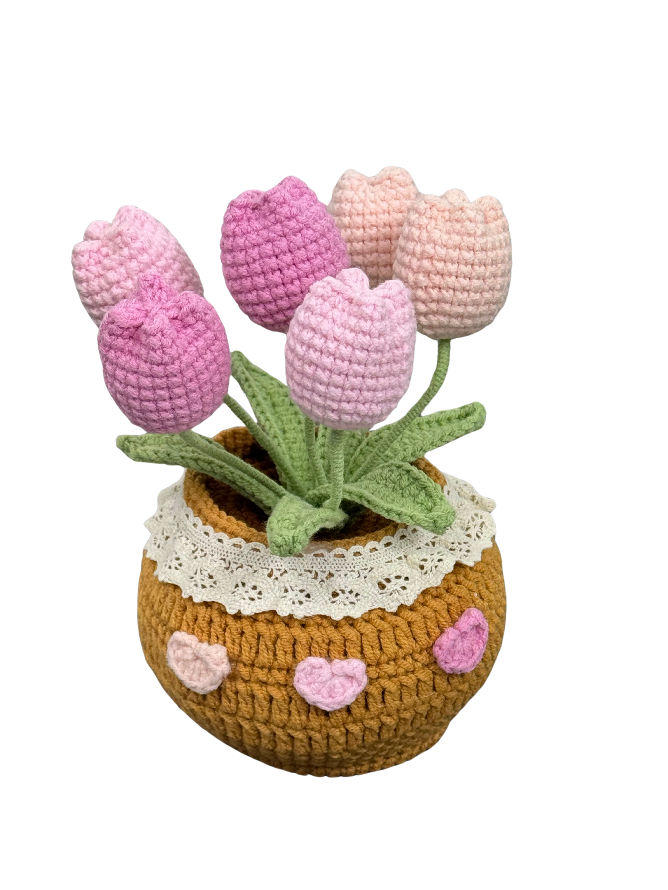 Gehäkelte Blumentöpfe