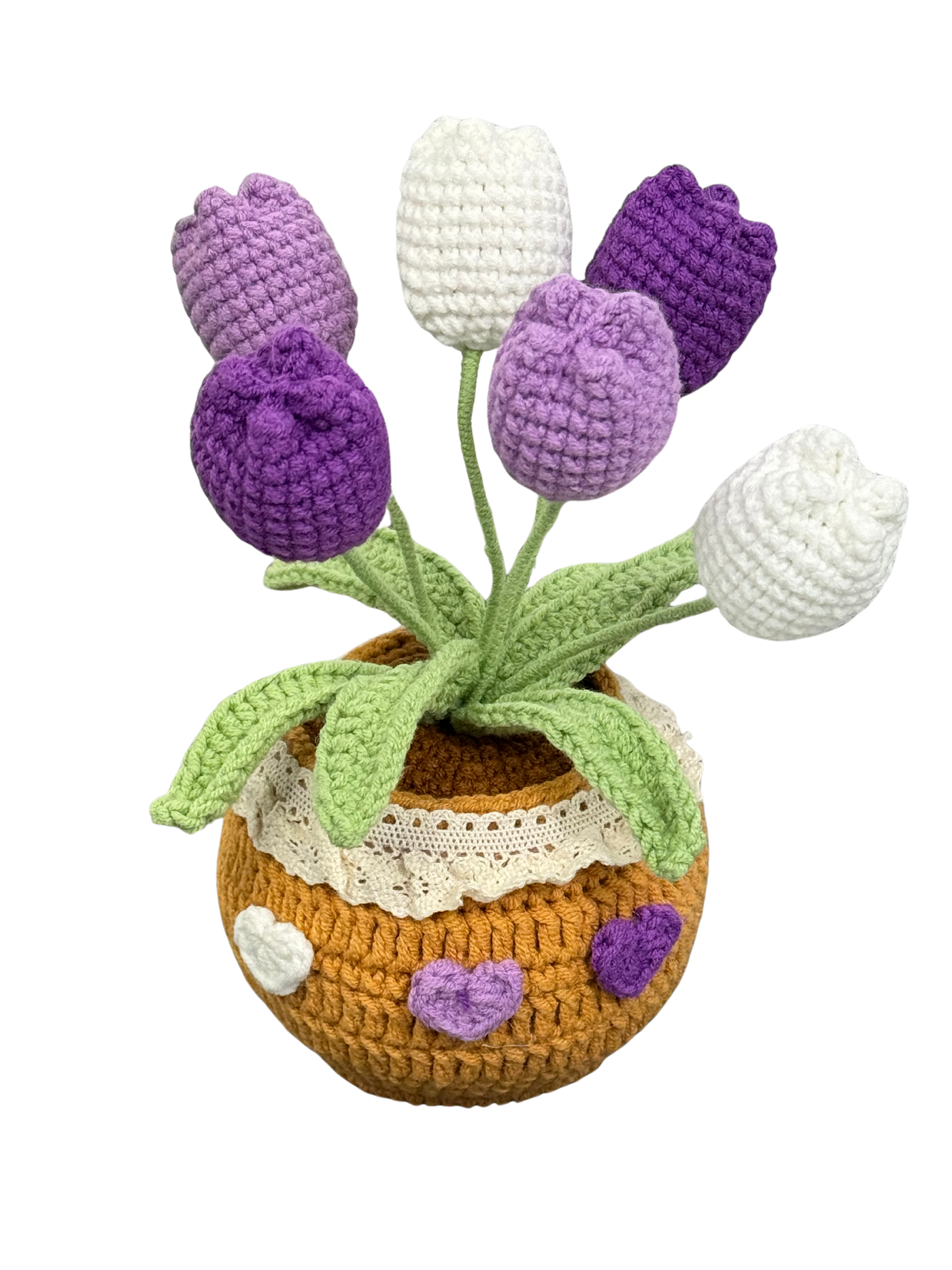 Gehäkelte Blumentöpfe