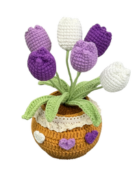 Gehäkelte Blumentöpfe