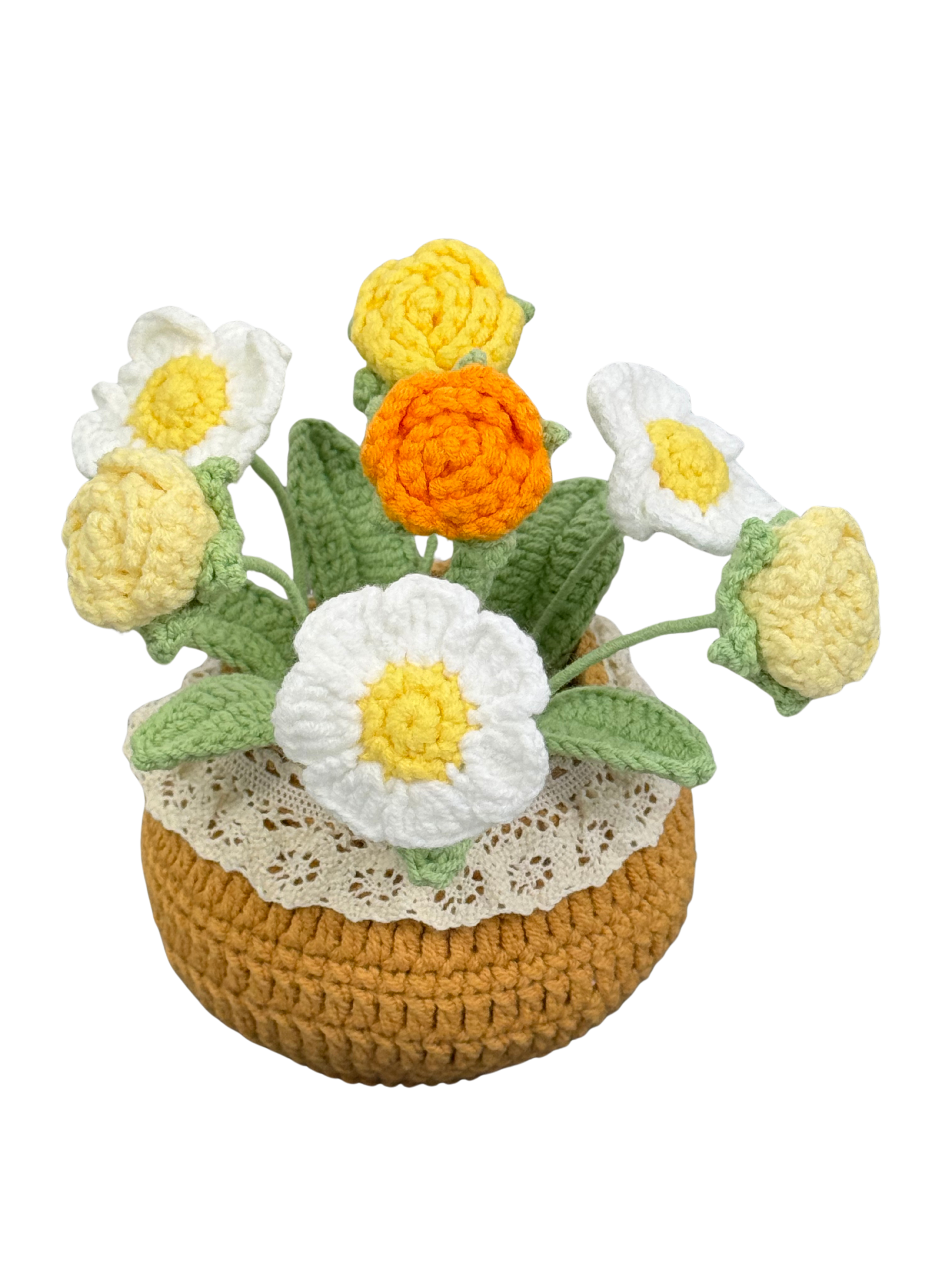 Gehäkelte Blumentöpfe
