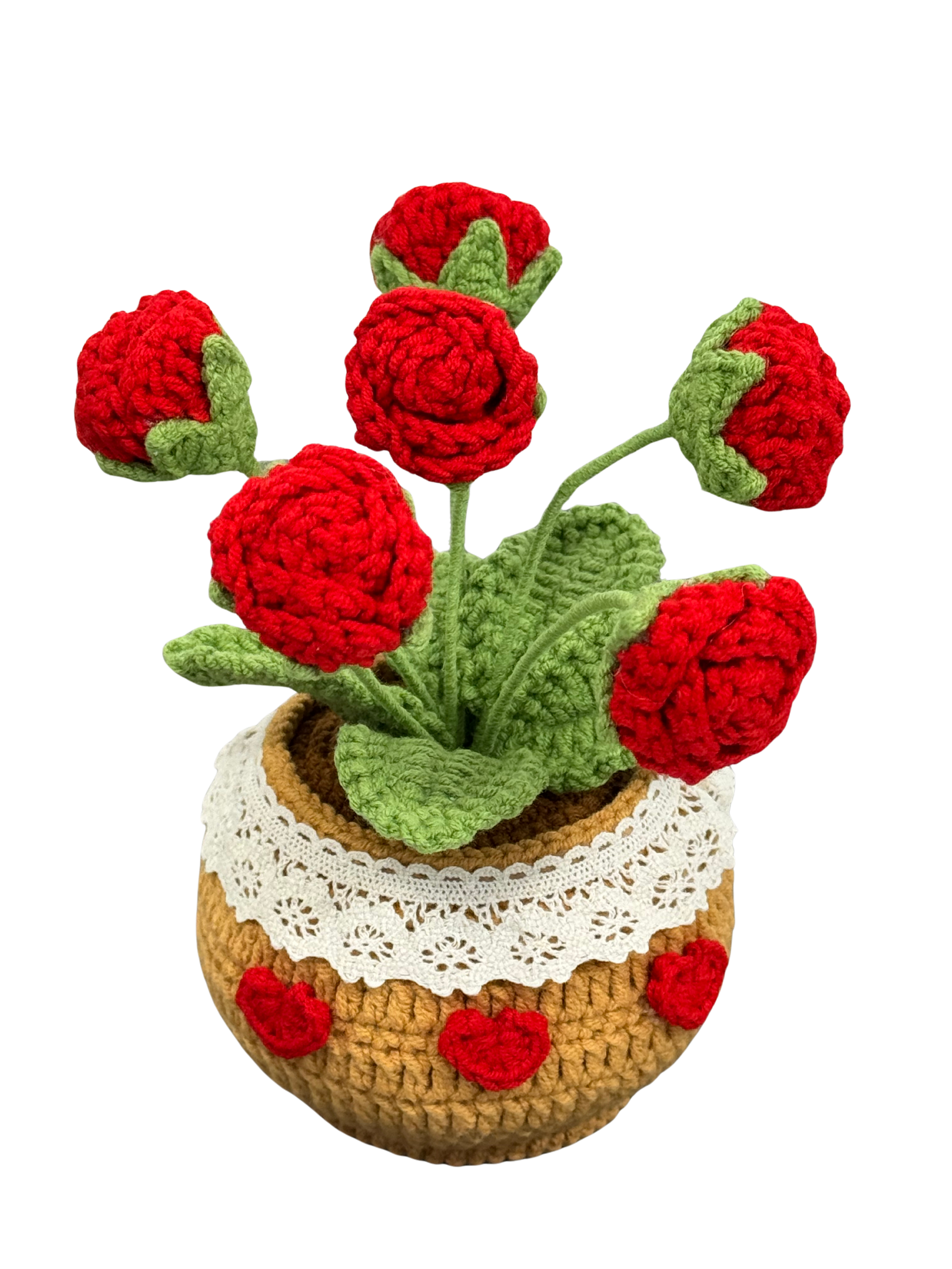 Gehäkelte Blumentöpfe